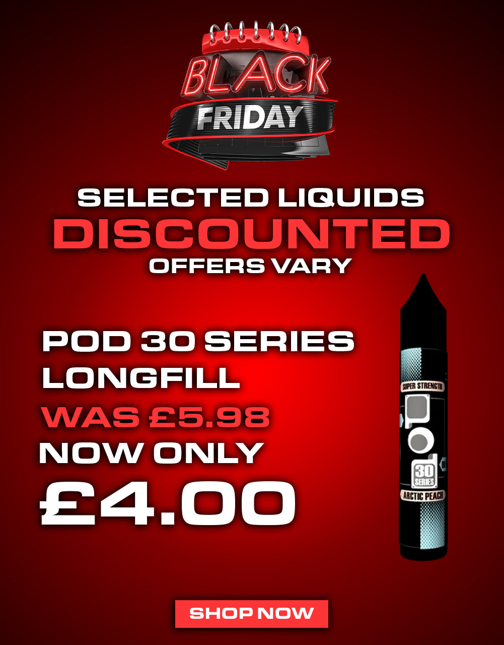 Black_Friday_Deals_-_Pod_30_series_30ml_longfill_sale_-_The_Ace_of_Vapes_mobile_banner-The Ace Of Vapez
