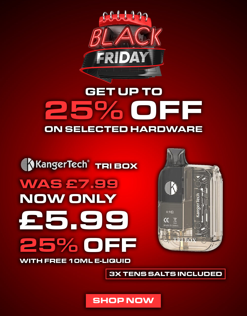 Black Friday kangertech-tribox-pod-kit | The Ace of Vapez
