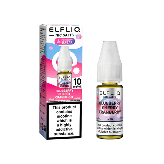 Elf Bar Elfliq - Blueberry Cherry Cranberry 10ml Nic Salt