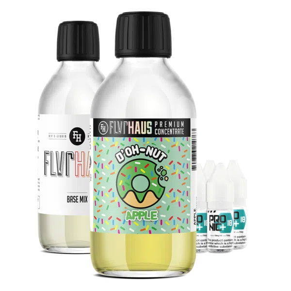 FLVRHAUS Bottle Shot - D'OH-NUT Apple - 250ml - The Ace Of Vapez