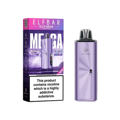 Elf Bar ELFX Mega Pod Vape Kit Purple | The Ace of Vapez