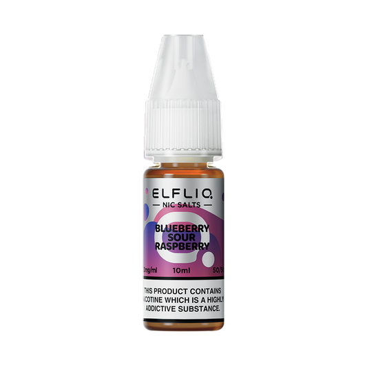 Elf Bar Elfliq - Blueberry Sour Raspberry 10ml Nic Salts - The Ace Of Vapez