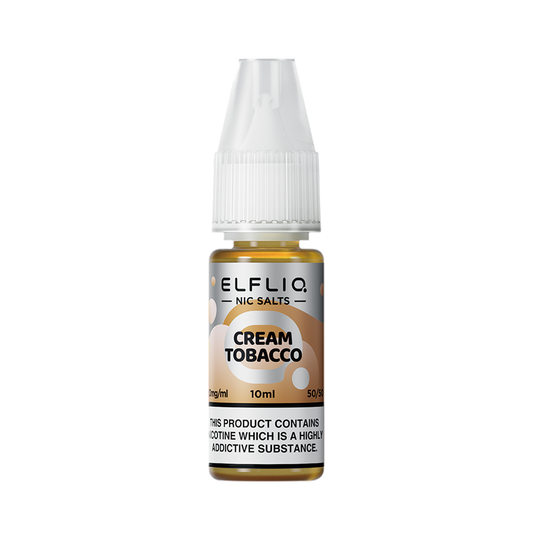 Elf Bar Elfliq - Cream Tobacco 10ml Nic Salts - The Ace Of Vapez