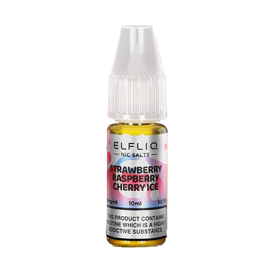 Elf Bar Elfliq - Strawberry Raspberry Cherry Ice 10ml - The Ace Of Vapez