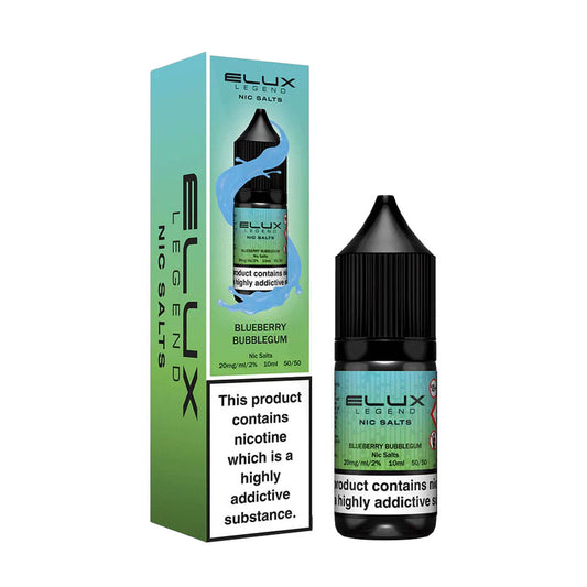 Elux Legend Blueberry Bubblegum Nic Salts 10ml - The Ace Of Vapez