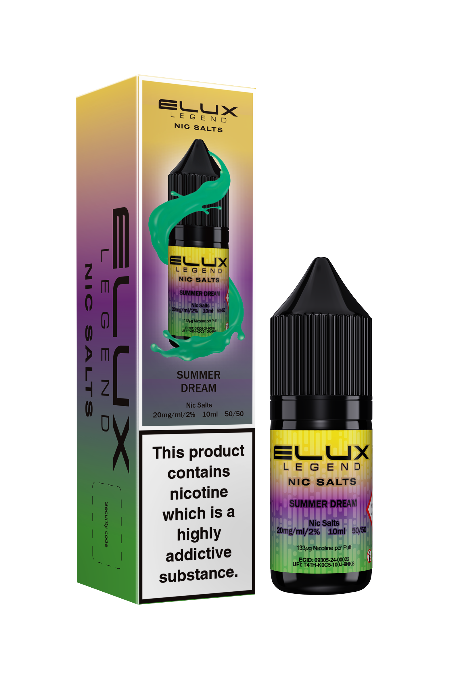 elux vape juice 20mg Elux Legend Menthol Nic Salt E-Liquid 20mg- Case of 10 main image 0