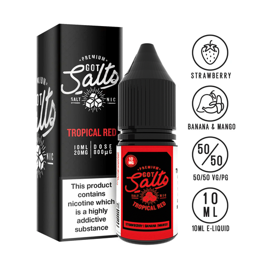 Got Salts - Tropical Red 10ml - The ace of vapez 