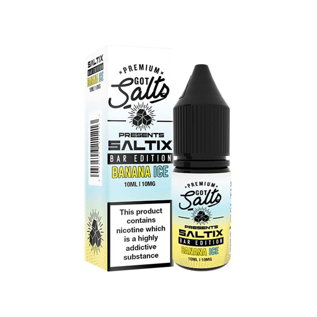 Got Salts SALTIX Bar Edition Banana Ice 10ml | The Ace of Vapez 