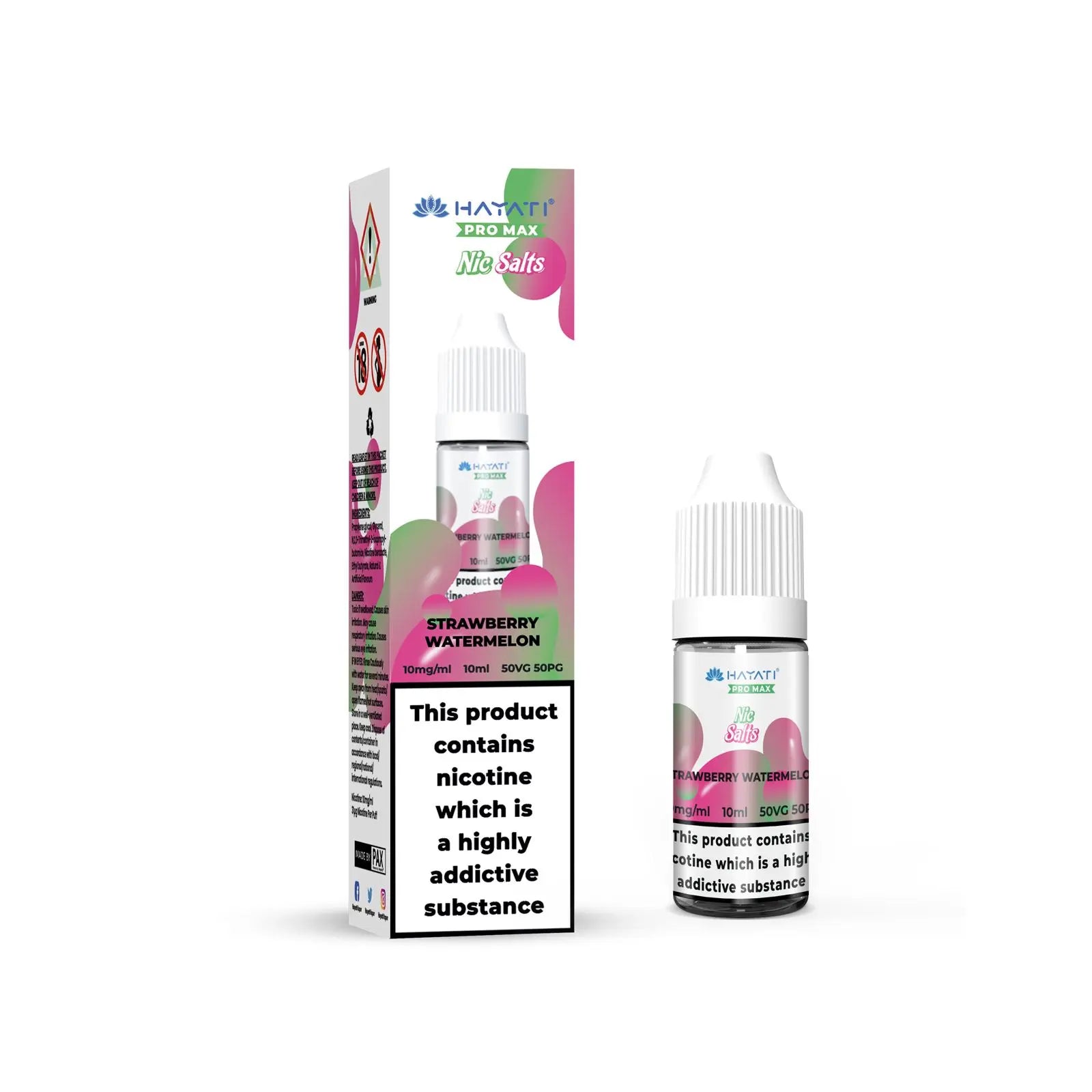 Hayati Pro Max Strawberry Watermelon Nic Salts 10ml | The Ace of Vapez