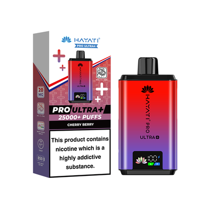 Hayati Pro Ultra Plus 25K Prefilled Vape Kit Cherry Berry | The Ace of Vapez