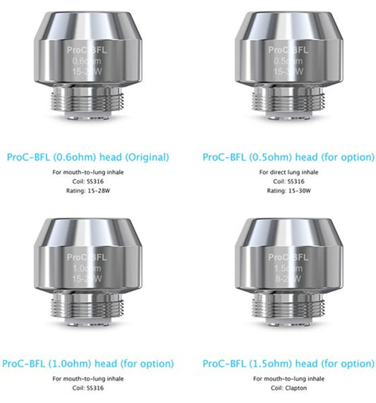 5 Pack Joyetech ProC BFL Coil Atomizer Heads