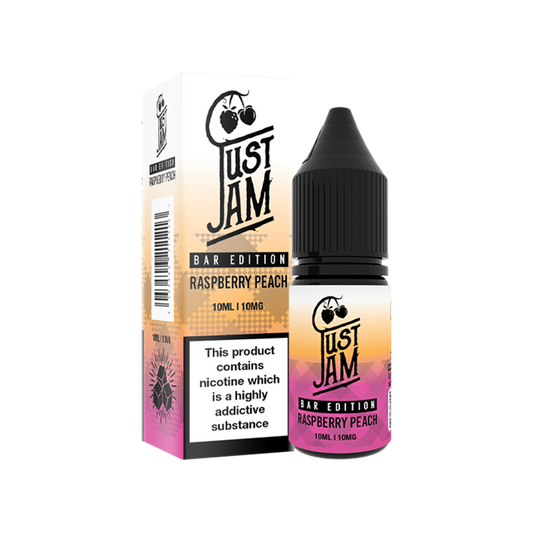 Just Jam Bar Edition Raspberry Peach 10ml Nic Salts | The Ace of Vapez
