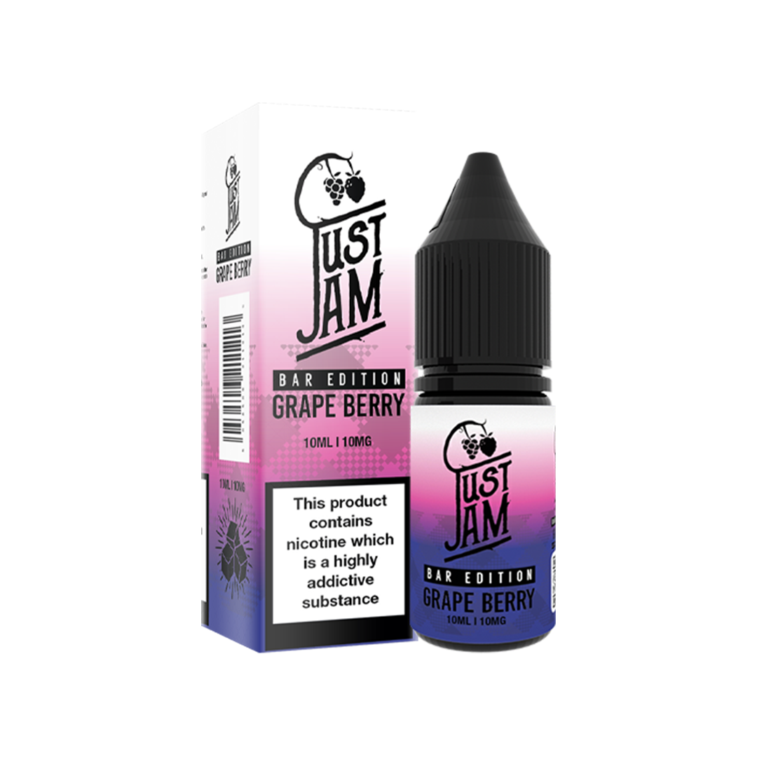 Justj Jam Bar Edition grape Berry 10ml Nic Salts | The Ace of Vapez