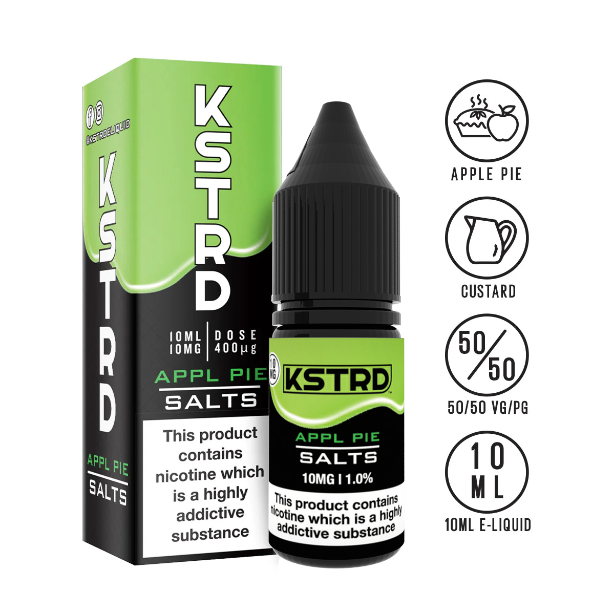 KSTRD Appl Pie Nic Salt 10ml | The Ace of Vapez 
