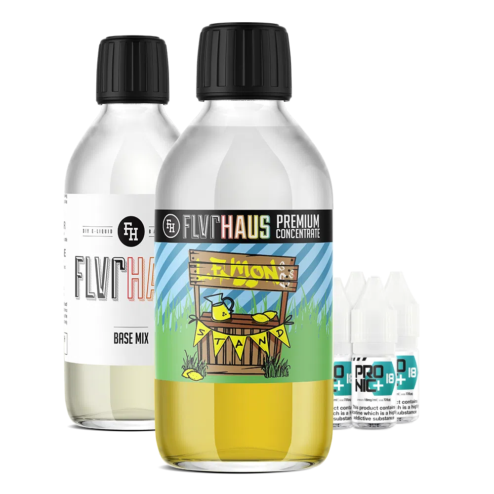 FLVRHAUS Bottle Shot Bundle - Lemon Stand - 250ml - The Ace Of Vapez
