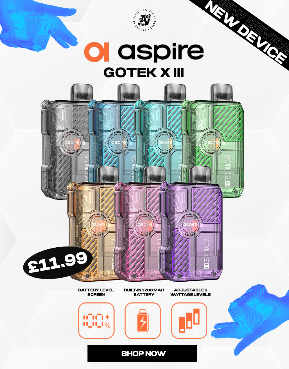 New_In_Aspire_Gotek_X_3_Pod_Kit_-_The_Ace_of_vapez_Mobile_Banner-The Ace Of Vapez