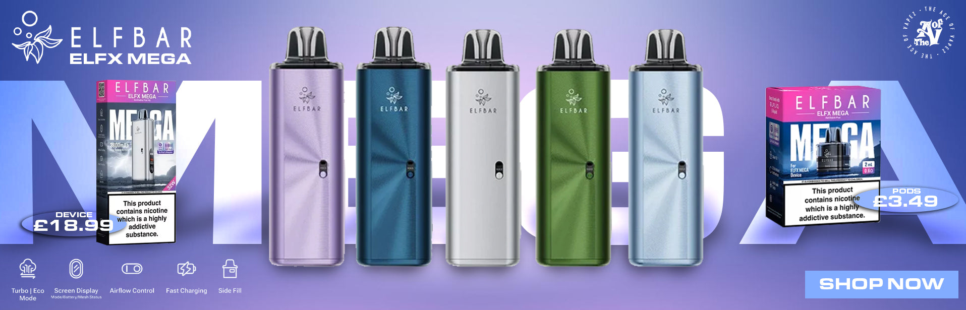 New_In_Elfbar_Elfx_Mega_Pod_Vape_Kit_-_The_Ace_o_Vapez_Banner-The Ace Of Vapez