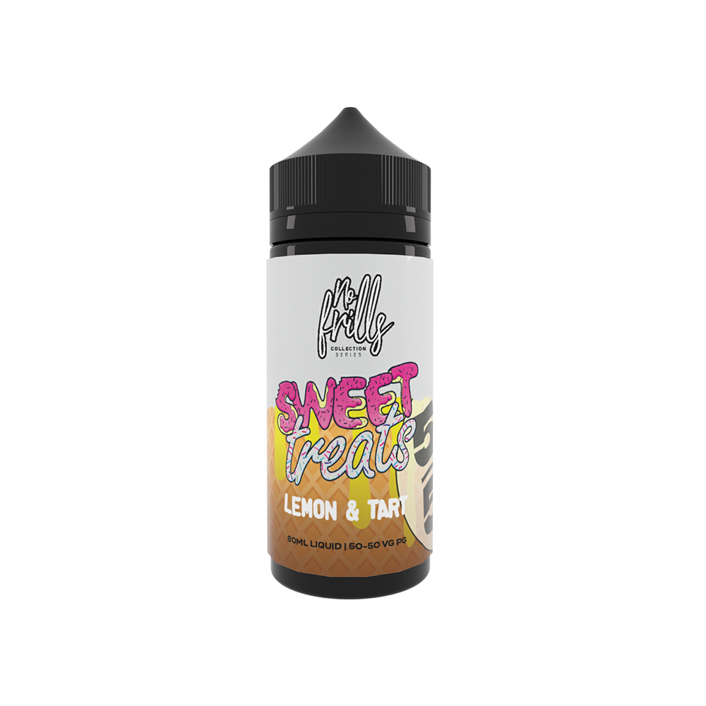 No Frills Sweet Treats Lemon & Tart 80ml  | The Ace of Vapez