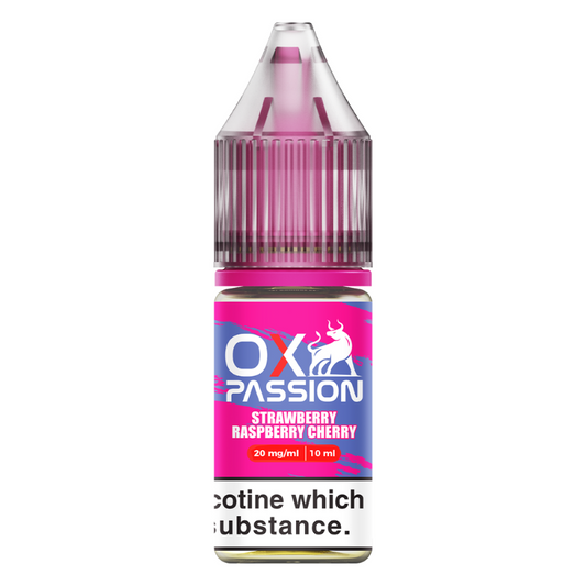Oxva Ox Passion Strawberry Raspberry Cherry Nic Salt 10ml | The Ace Of Vapez