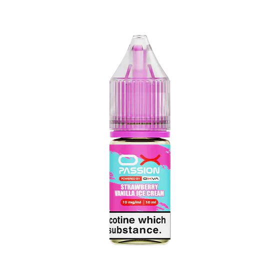 Oxva Ox Passion Strawberry Vanilla Ice Cream Nic Salt 10ml | The Ace of Vapez