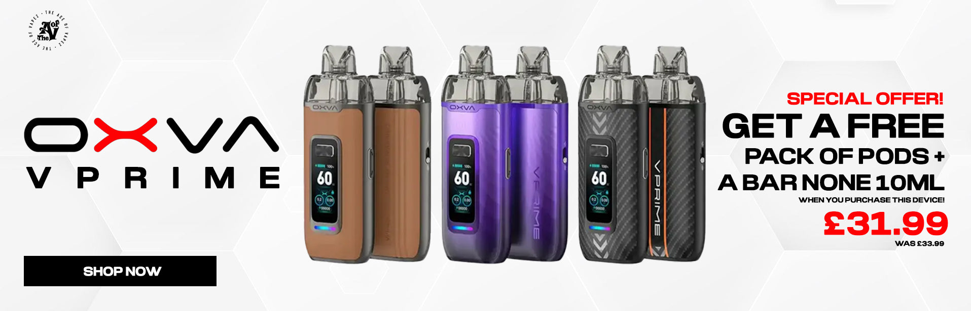 Oxva_VPrime_Pod_Kit_offer_with_free_pods_and_bar_none_-_The_Ace_of_Vapez_Banner-The Ace Of Vapez