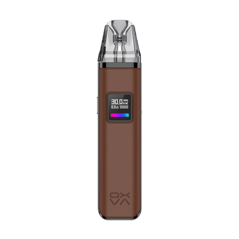 Oxva Xlim Pro Pod Kit Brown Leather | The Ace Of Vapez
