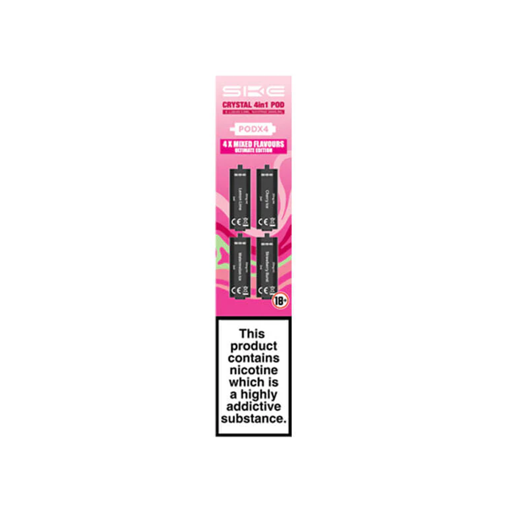 SKE Crystal 4 In 1 Pods Pack Of 4 | The Ace of Vapez