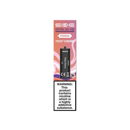 SKE Crystal 4 In 1 Pods Pack Of 4 Fizzy Cherry | The Ace of Vapez