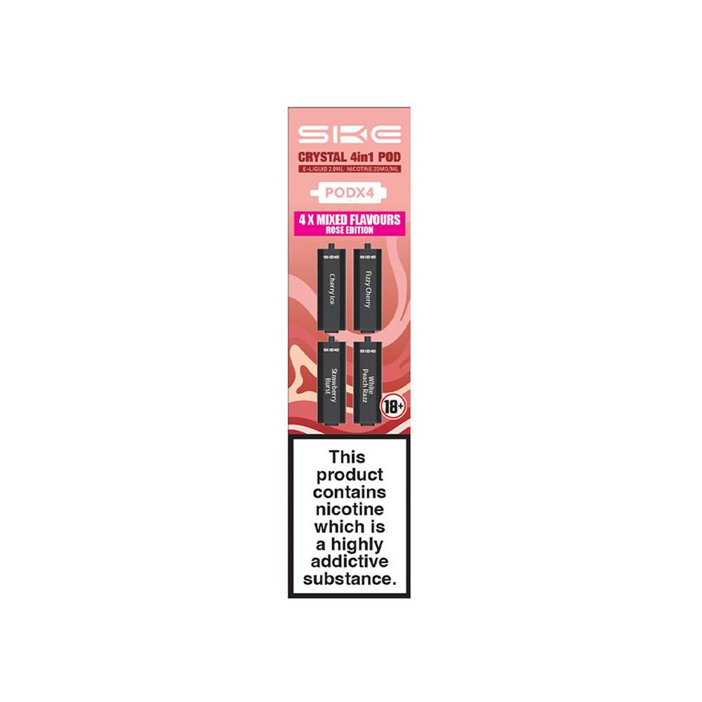SKE Crystal 4 In 1 Pods Pack Of 4 Rose Edition  | The Ace of Vapez