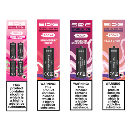 SKE Crystal 4 In 1 Pods Pack Of 4 Tile | The Ace of Vapez 