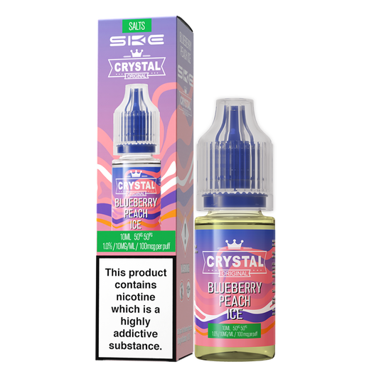SKE Crystal Bar Salts 10ml V2 Blueberry Peach Ice - The Ace Of Vapez
