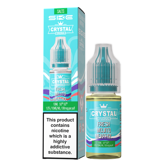 SKE Crystal Bar Salts 10ml V2 Fresh Menthol Mojito - The Ace Of Vapez