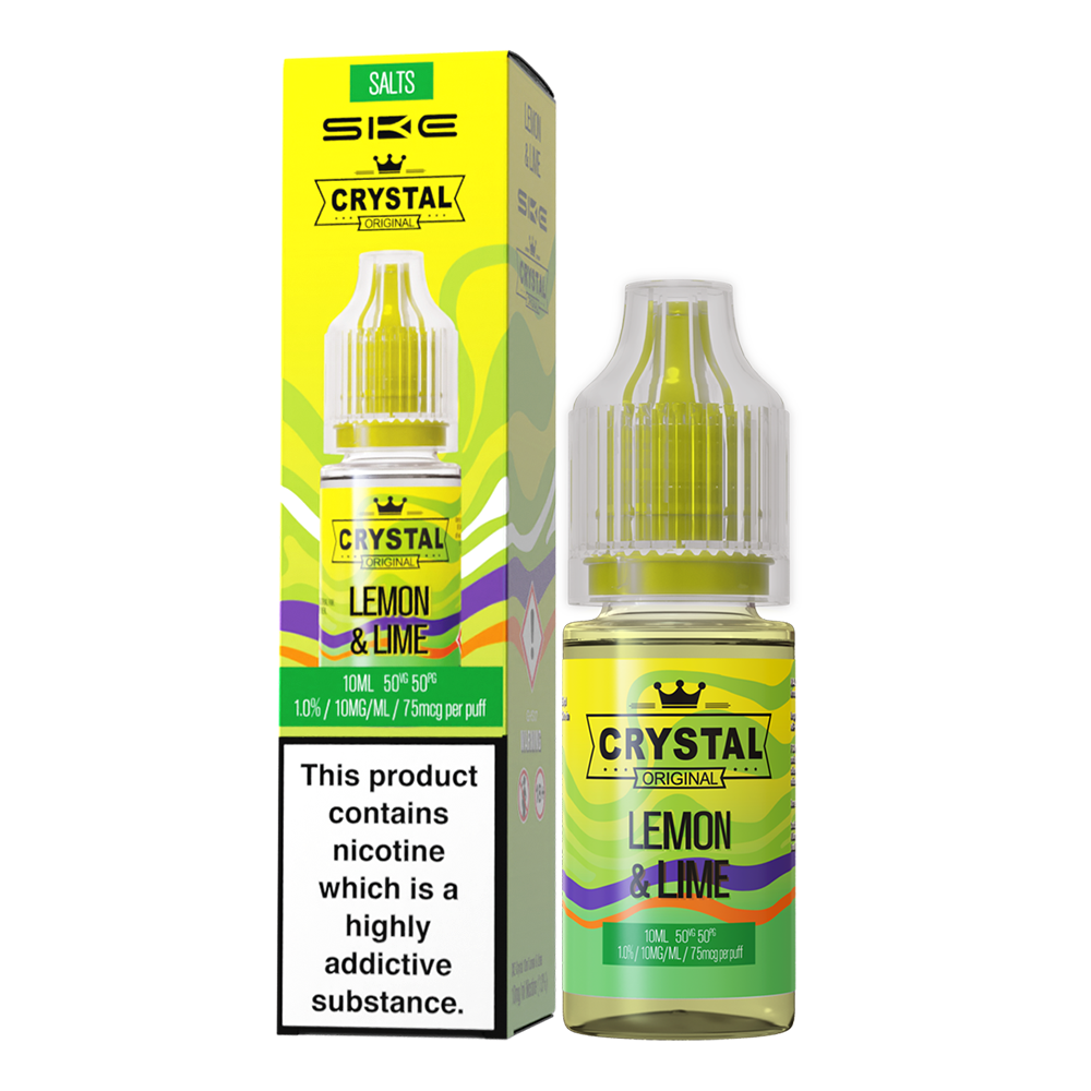SKE Crystal Bar Salts 10ml V2 Lemon & Lime - The Ace Of Vapez