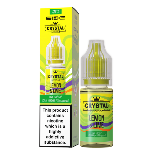 SKE Crystal Bar Salts 10ml V2 Lemon & Lime - The Ace Of Vapez