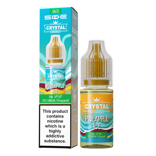 SKE Crystal Bar Salts 10ml V2 Pineapple Ice - The Ace Of Vapez