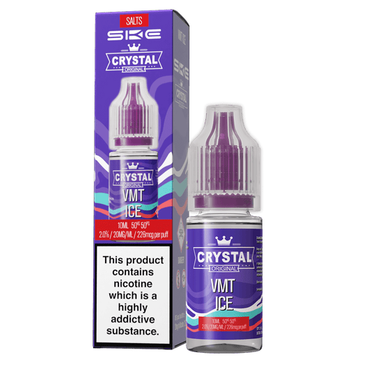 SKE Crystal Bar Salts 10ml V2 VMT Ice - The Ace Of Vapez