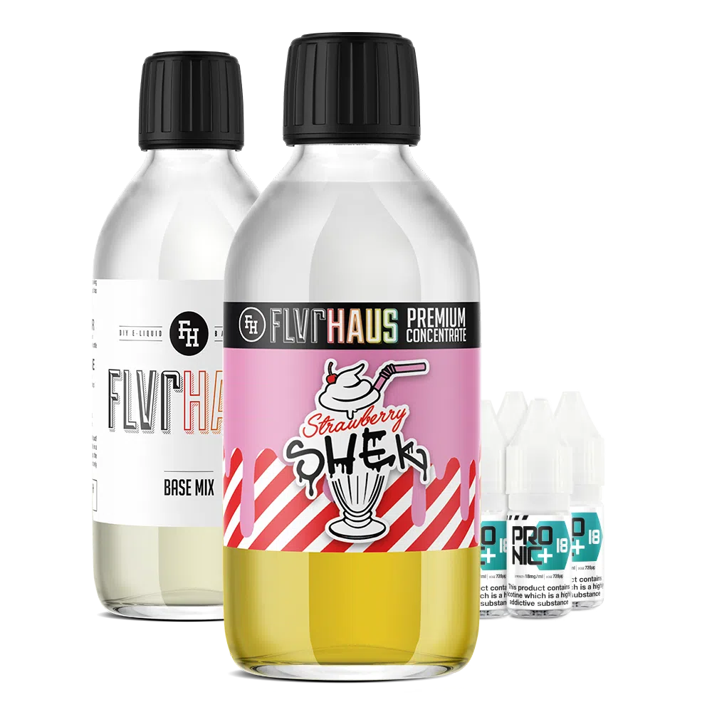 FLVRHAUS Bottle Shot - Strawberry Shek - 250ml - The Ace Of Vapez