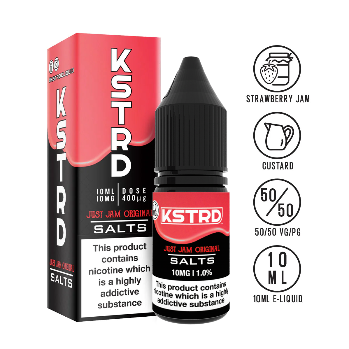 KSTRD - Just Jam Strawberry Nic Salt 10ml