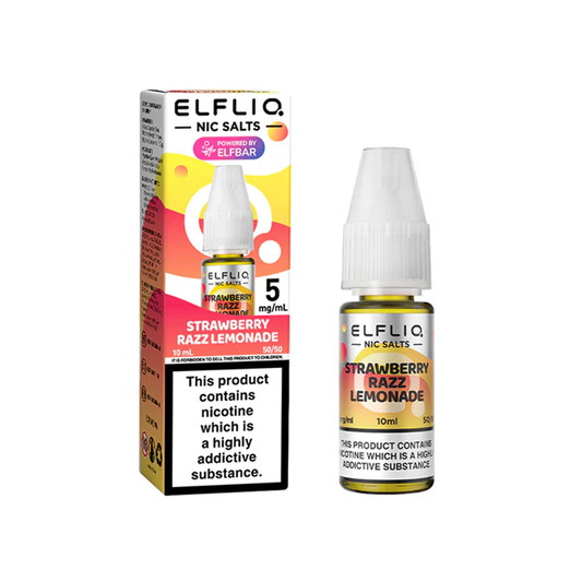 Elf Bar Elfliq - Strawberry Razz Lemonade 10ml Nic Salt