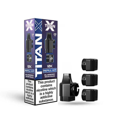 The Titan X Refill Pods Blueberry Sour Razz | The Ace of Vapez