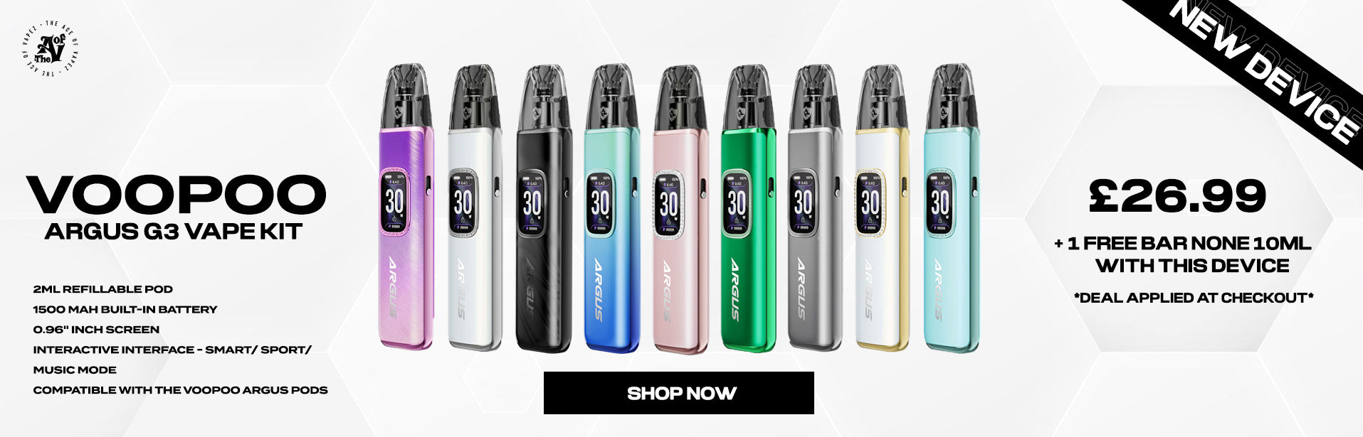 Voopoo-Argus-G3-Vape-Kit-The-Ace-of-Vapez-Banner-The Ace Of Vapez
