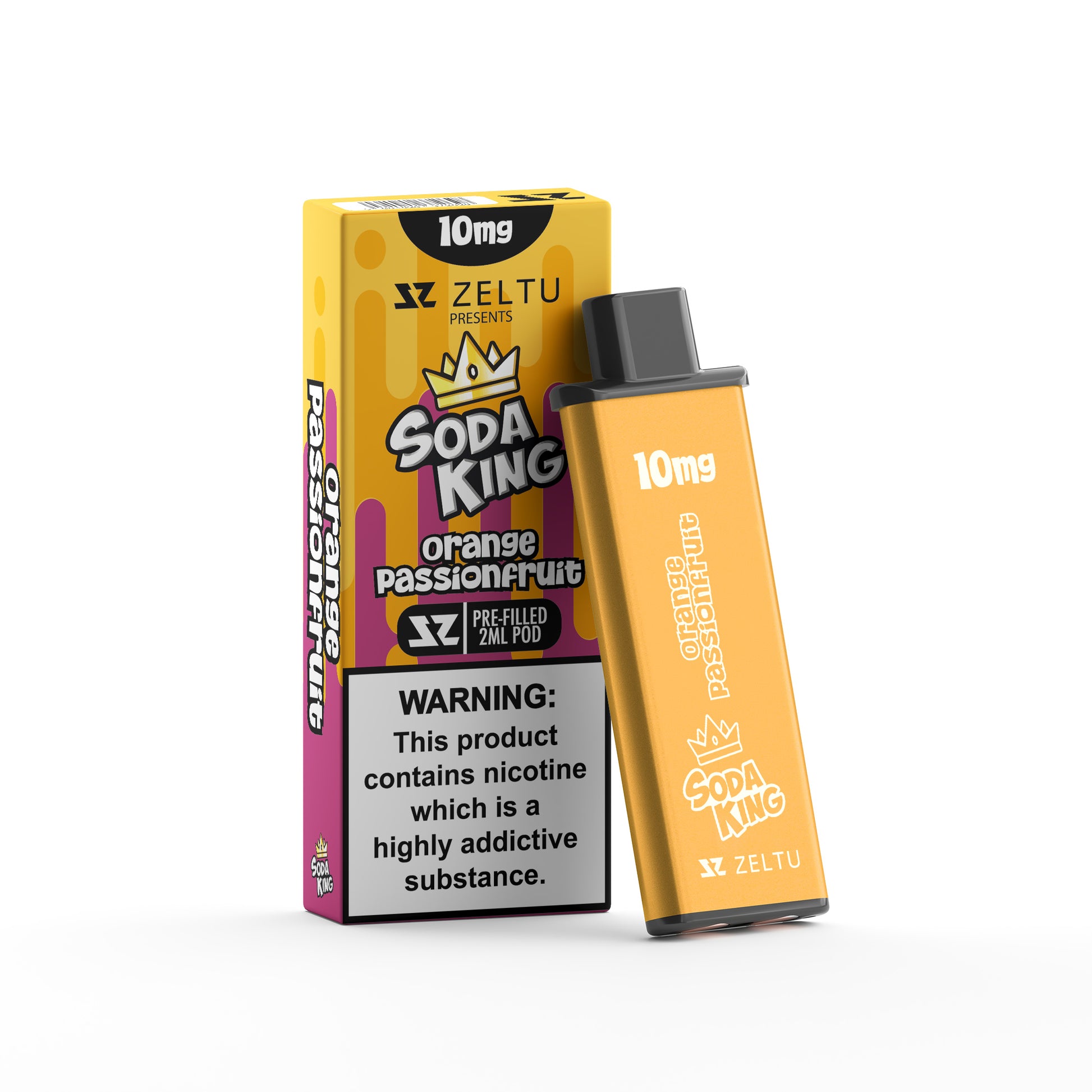 Zeltu X3 Pods Soda King Orange Passionfruit | The Ace of Vapez