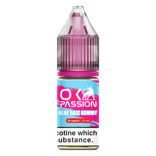 Oxva Ox Passion Blue Razz Gummy Nic Salt - The Ace Of Vapez