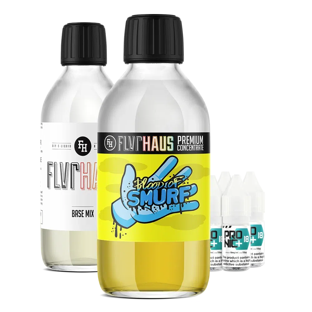 FLVRHAUS Bottle Shot Bundle - Blu Elf Blood - 250ml - The Ace Of Vapez