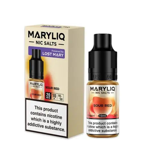Maryliq Sour Red 20mg 10ml Salt - The Ace Of Vapez