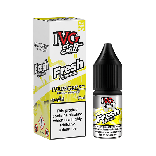IVG Fresh Lemonade 10ml Salt - The Ace Of Vapez