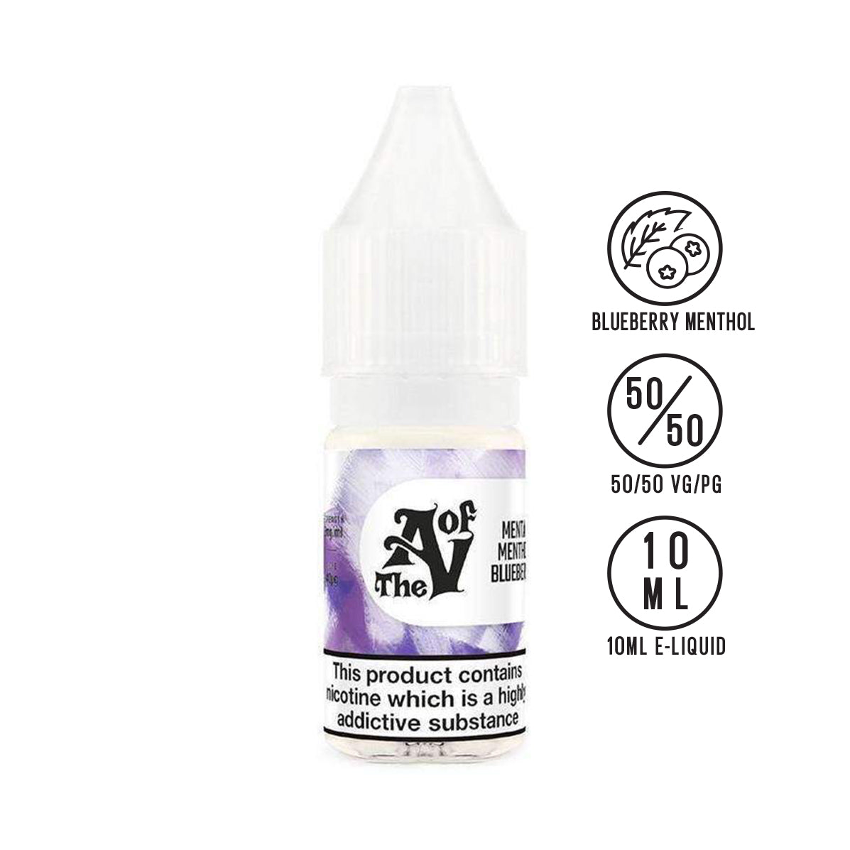 TAOV Basics - Blueberry Mental Menthol 10ml - The Ace Of Vapez