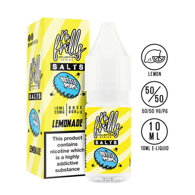 No Frills Salts - Bottle Pops: Lemonade Nic Salt 10ml