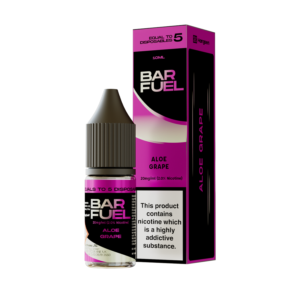 Bar Fuel Aloe Grape Nic Salts 10ml - The Ace Of Vapez
