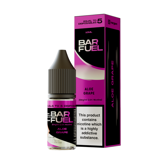 Bar Fuel Aloe Grape Nic Salts 10ml - The Ace Of Vapez